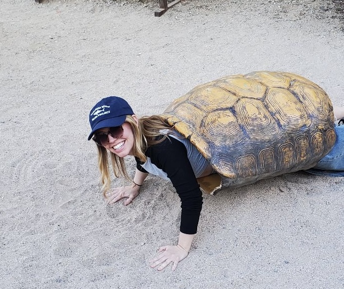 Shona being a turtle